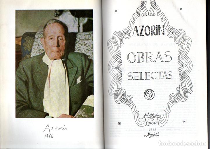 Libros de segunda mano: AZORIN : OBRAS SELECTAS (BIBLIOTECA NUEVA, 1962) - Foto 2