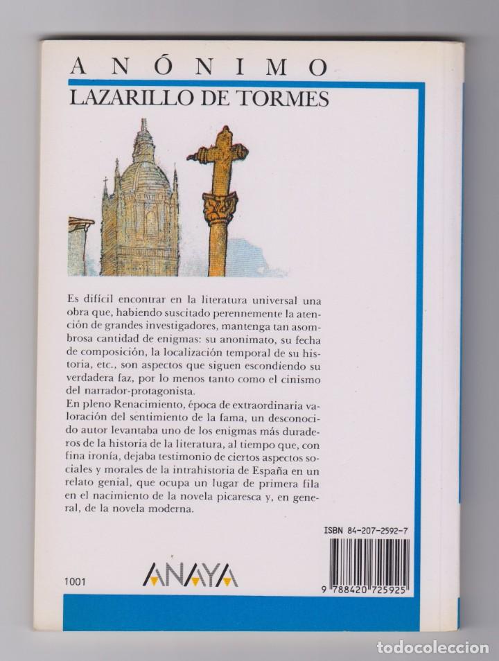 Libros de segunda mano: LAZARILLO DE TORMES. AN&Oacute;NIMO. EDICI&Oacute;N DE &Aacute;NGEL BASANTA. - Foto 2