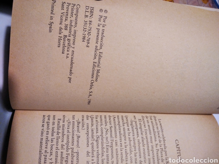 Libros de segunda mano: Cinco semanas en globo, julio Verne - Foto 2