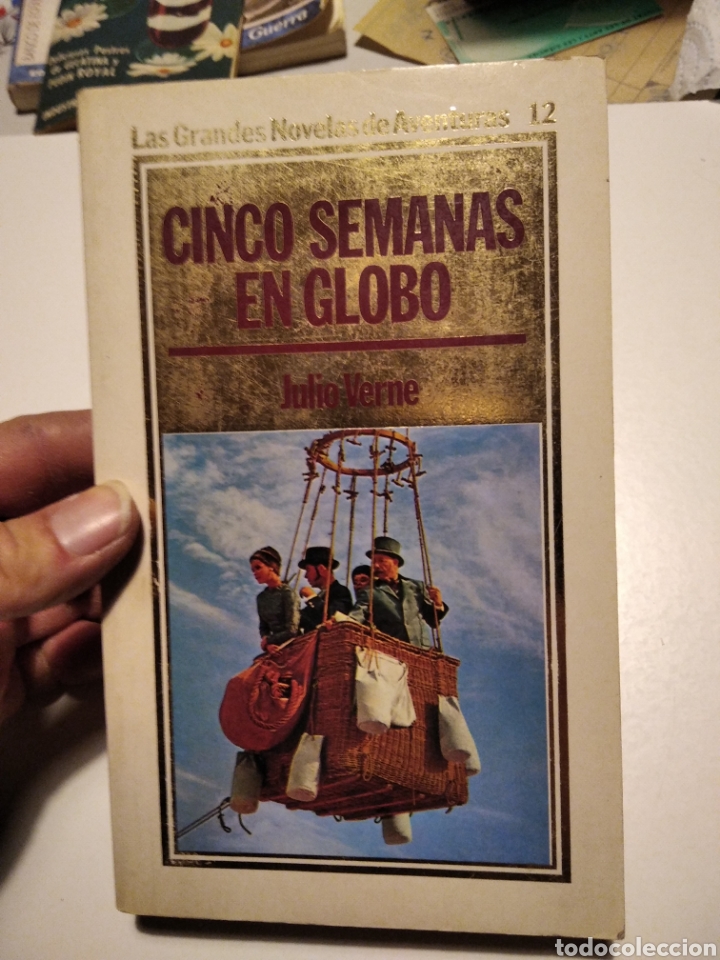 Libros de segunda mano: Cinco semanas en globo, julio Verne - Foto 1