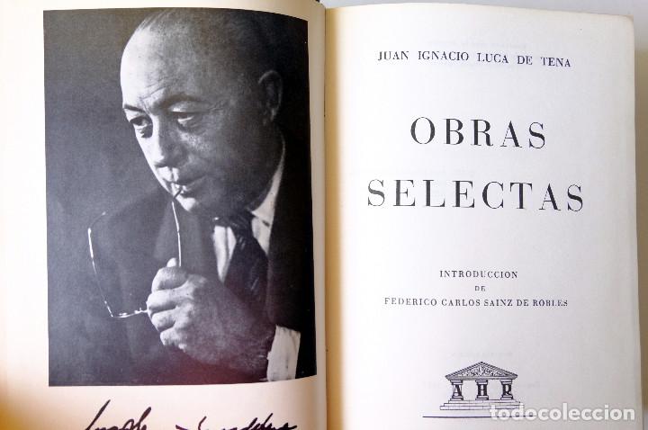 Libros de segunda mano: JUAN IGNACIO LUCA DE TENA. OBRAS SELECTAS CARROGGIO. - Foto 1