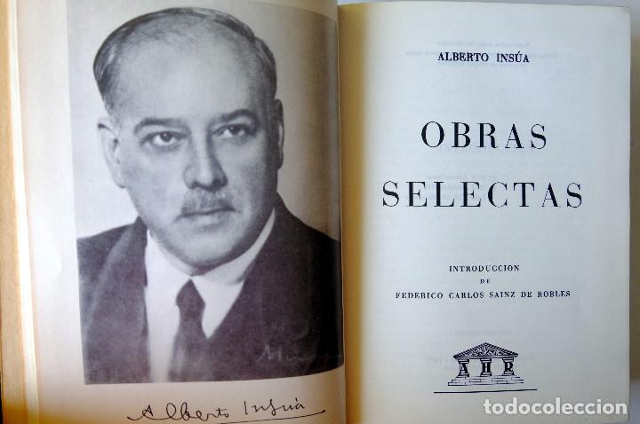 Libros de segunda mano: ALBERTO INSUA - OBRAS SELECTAS. CARROGGIO ED. - Foto 1