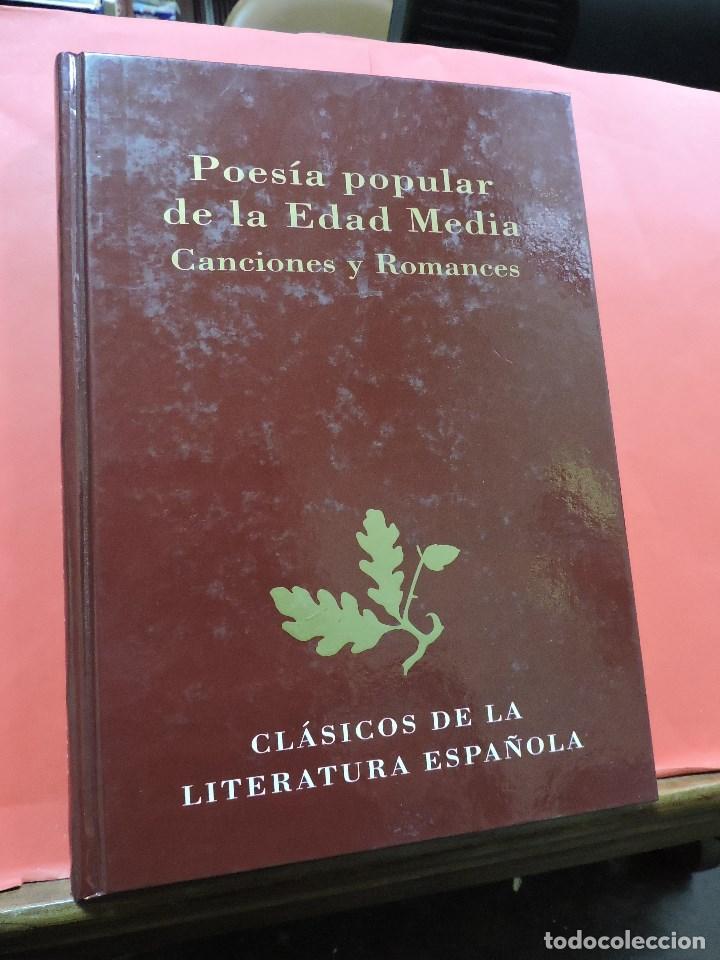 Libros de segunda mano: Poes&iacute;a popular de la Edad Media. Canciones y Romances. Cl&aacute;sicos literatura espa&ntilde;ola