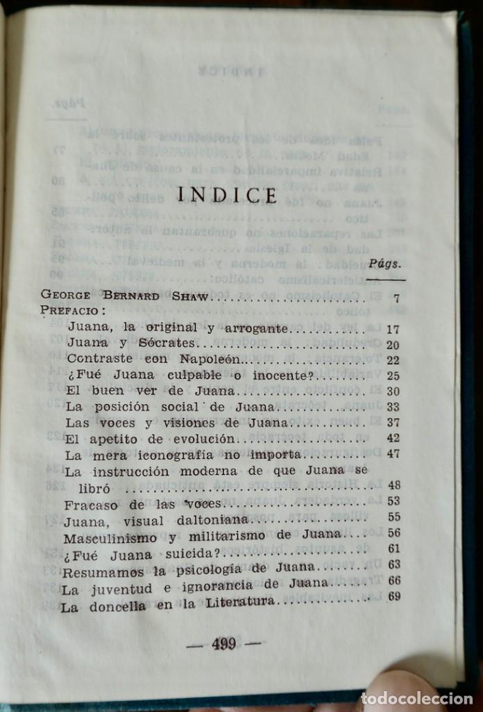 Libros de segunda mano: SANTA JUANA, DE GEORGE BERNARD SHAW. CRISOL 8. 1943 - Foto 4