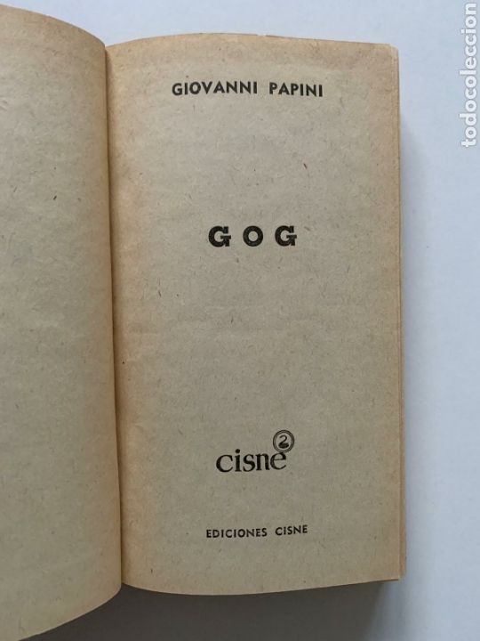Libros de segunda mano: Giovanni Papini. Gog. Ediciones Cisne, 1962. - Foto 2