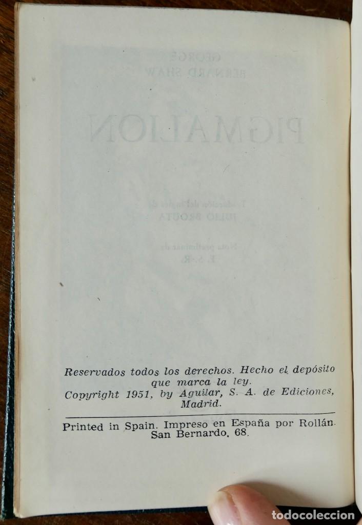 Libros de segunda mano: PIGMALION - GEORGE BERNARD SHAW- CRISOL 8 BIS. 1951 - Foto 2