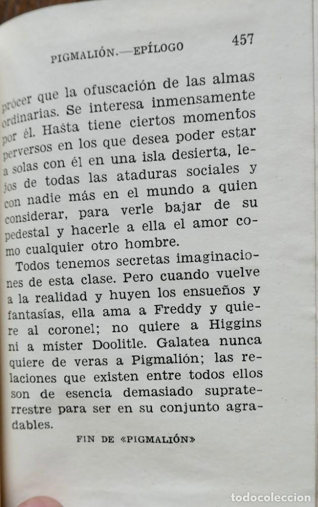 Libros de segunda mano: PIGMALION - GEORGE BERNARD SHAW- CRISOL 8 BIS. 1951 - Foto 4