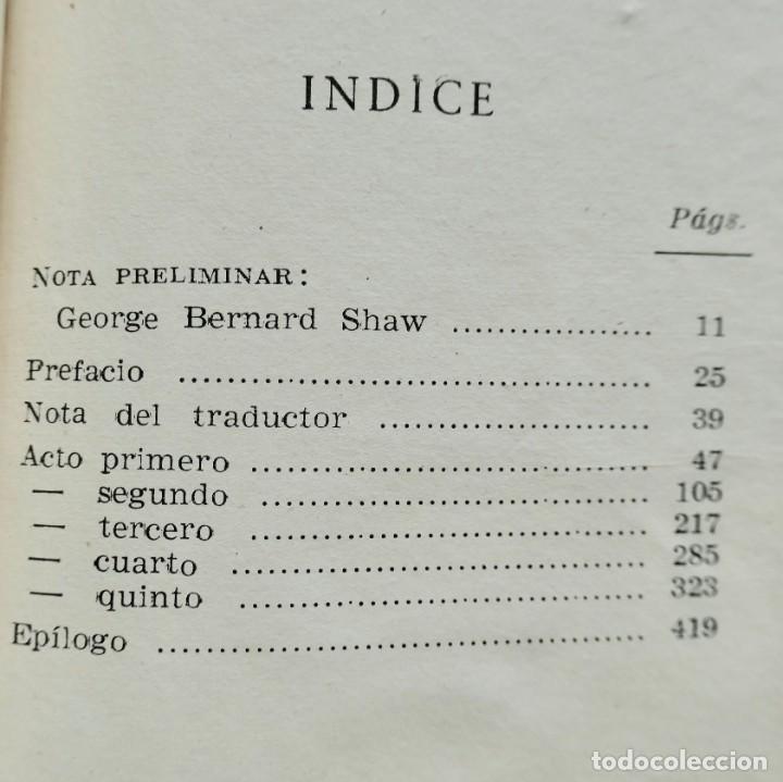 Libros de segunda mano: PIGMALION - GEORGE BERNARD SHAW- CRISOL 8 BIS. 1951 - Foto 5