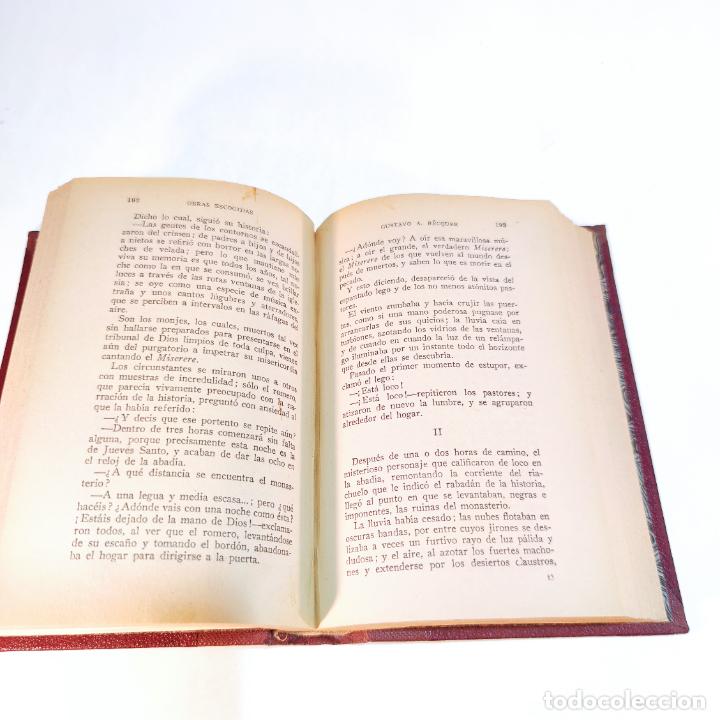 Libros de segunda mano: Obras. Gustavo Adolfo Becquer. Circa 1950. - Foto 3