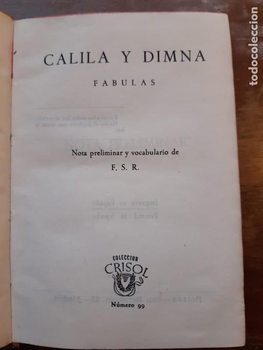 Libros de segunda mano: Calila y Dimna Aguilar f&aacute;bulas - Foto 14