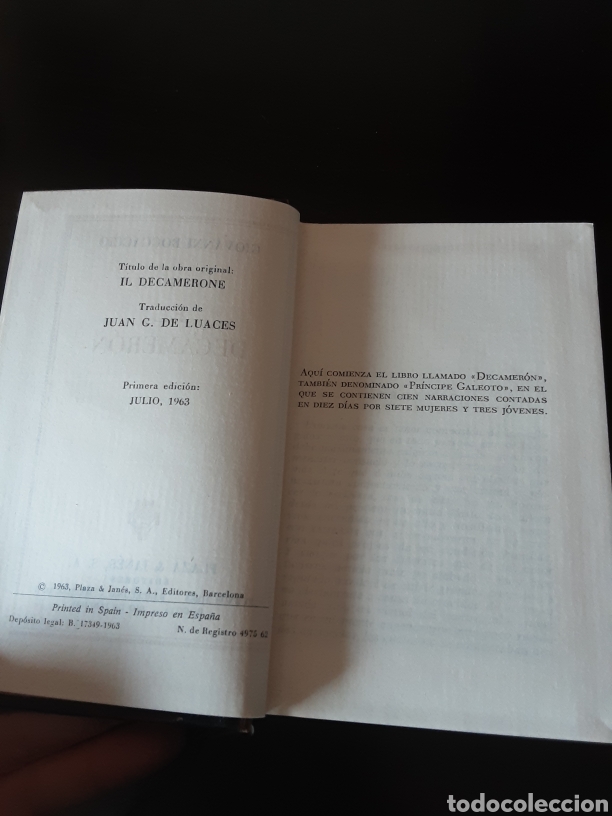 Libros de segunda mano: Boccaccio. El decameron. - Foto 9