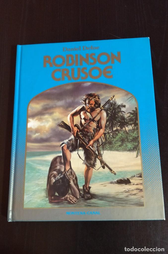 Libros de segunda mano: 1982 ROBINSON CRUSOE Daniel Defoe MONTENA CANAL La rosa de oro - Foto 2