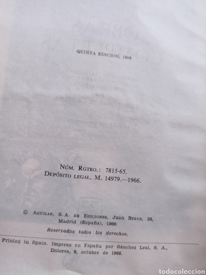 Libros de segunda mano: OBRAS COMPLETAS DE JEAN BAPTISTE POQUELIN - MOLIERE. - Foto 3