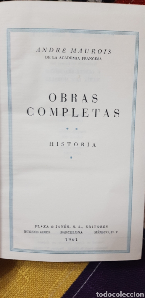 Libros de segunda mano: Libros OBRAS COMPLETAS ANDR&Eacute; MAUROIS (TOMOS II, IV y V) - Foto 7