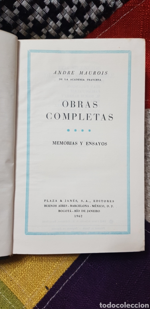 Libros de segunda mano: Libros OBRAS COMPLETAS ANDR&Eacute; MAUROIS (TOMOS II, IV y V) - Foto 25