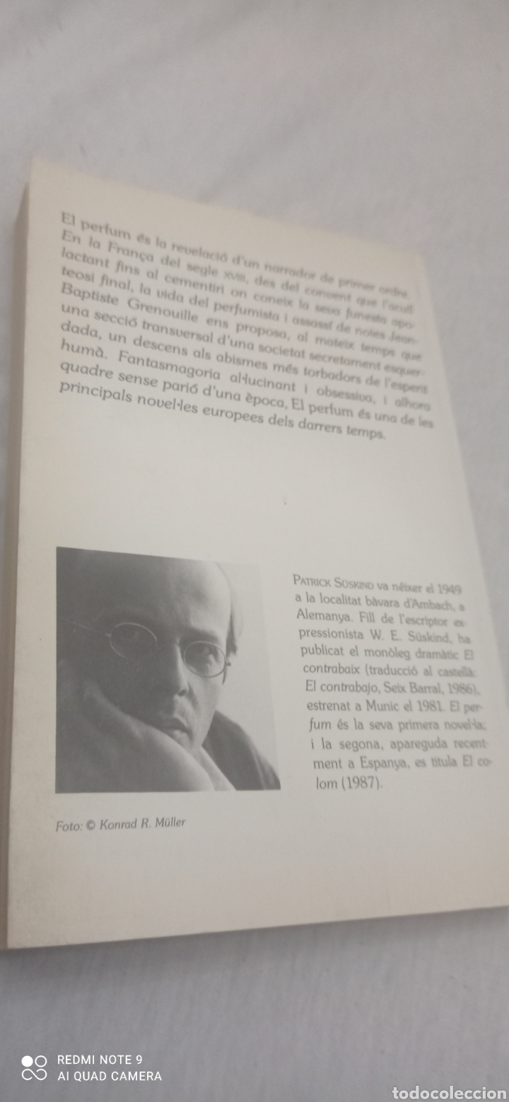 Libros de segunda mano: Llibre El perfum . Historia d,un assassi. Patrick Suskind. - Foto 2