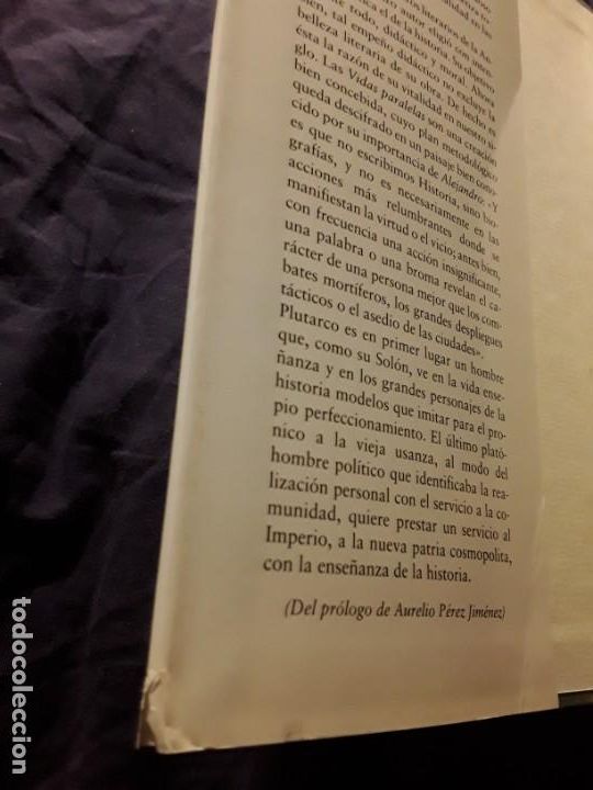 Libros de segunda mano: Plutarco. Vidas paralelas. Alejandro y cesar. Fabio maximo y pericles. - Foto 4