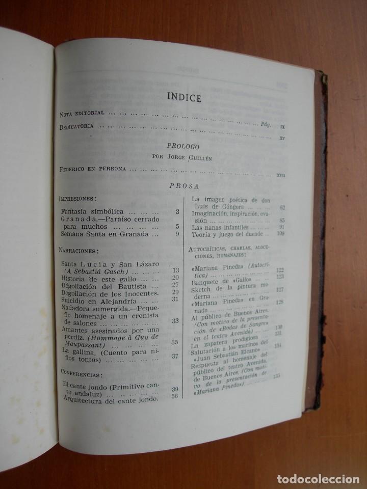 Libros de segunda mano: OBRAS COMPLETAS / FEDERICO GARC&Iacute;A LORCA - Foto 2