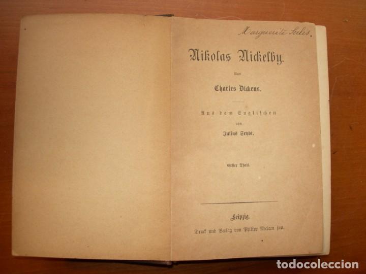 Libros de segunda mano: NIKOLAS NICKELBY / CHARLES DICKENS / ALEM&Aacute;N - Foto 2
