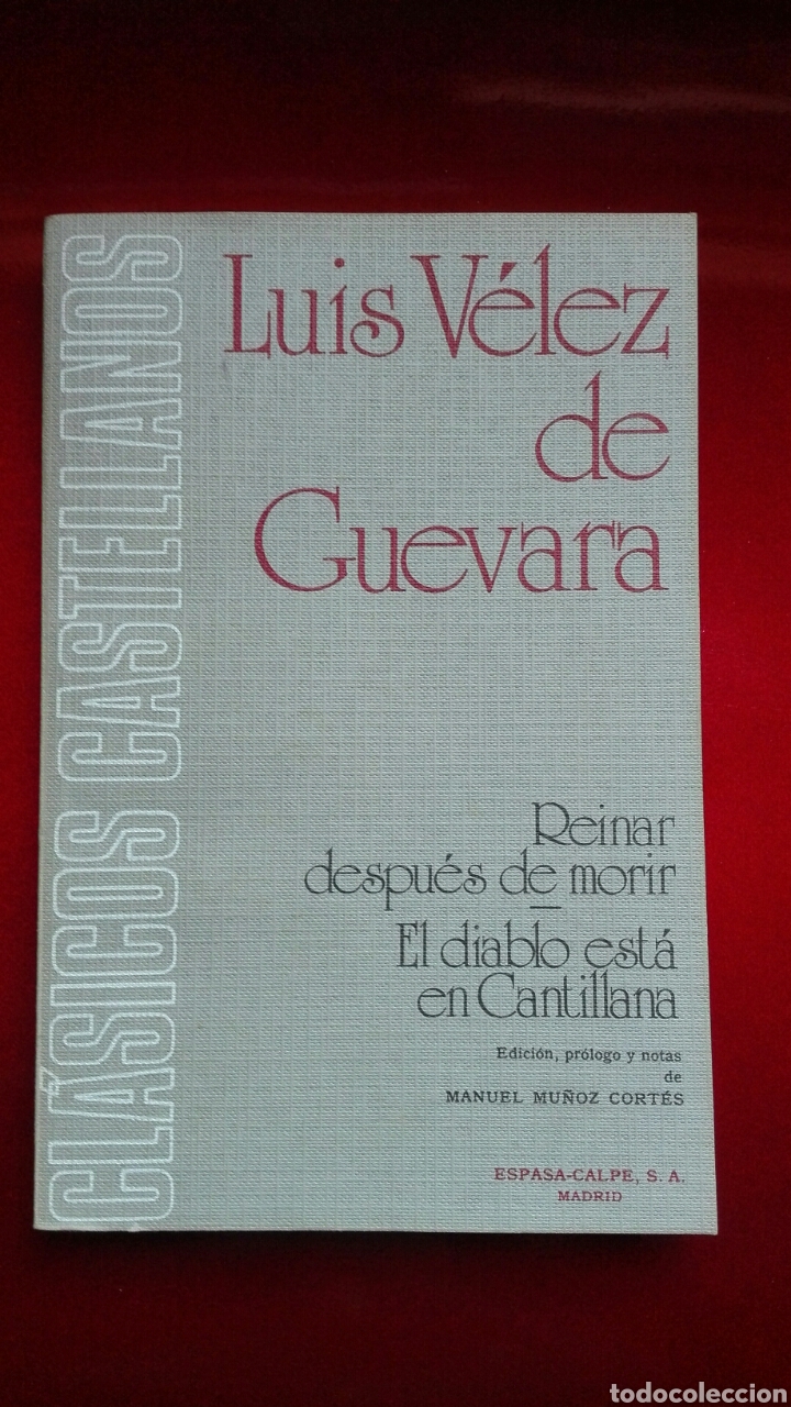 Libros de segunda mano: Luis Velez de Guevara. Espasa Calpe - Foto 1