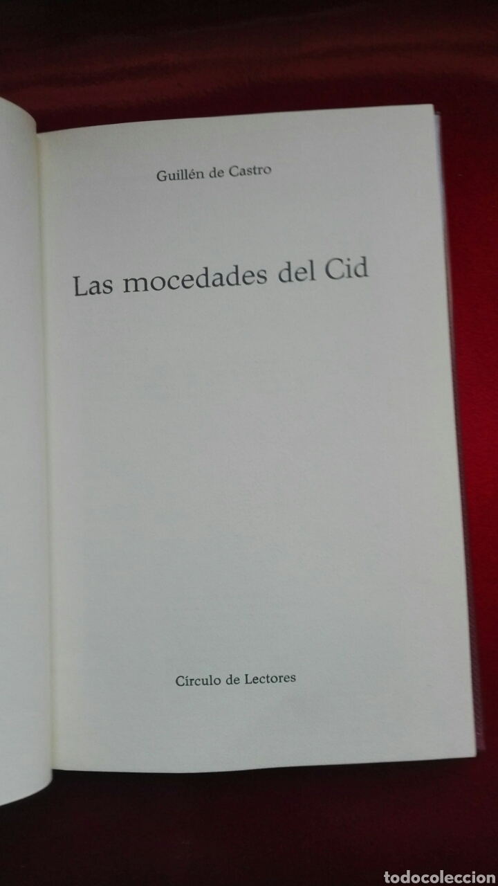 Libros de segunda mano: Guillen de Castro. Las mocedades del Cid. Circulo de lectores - Foto 2
