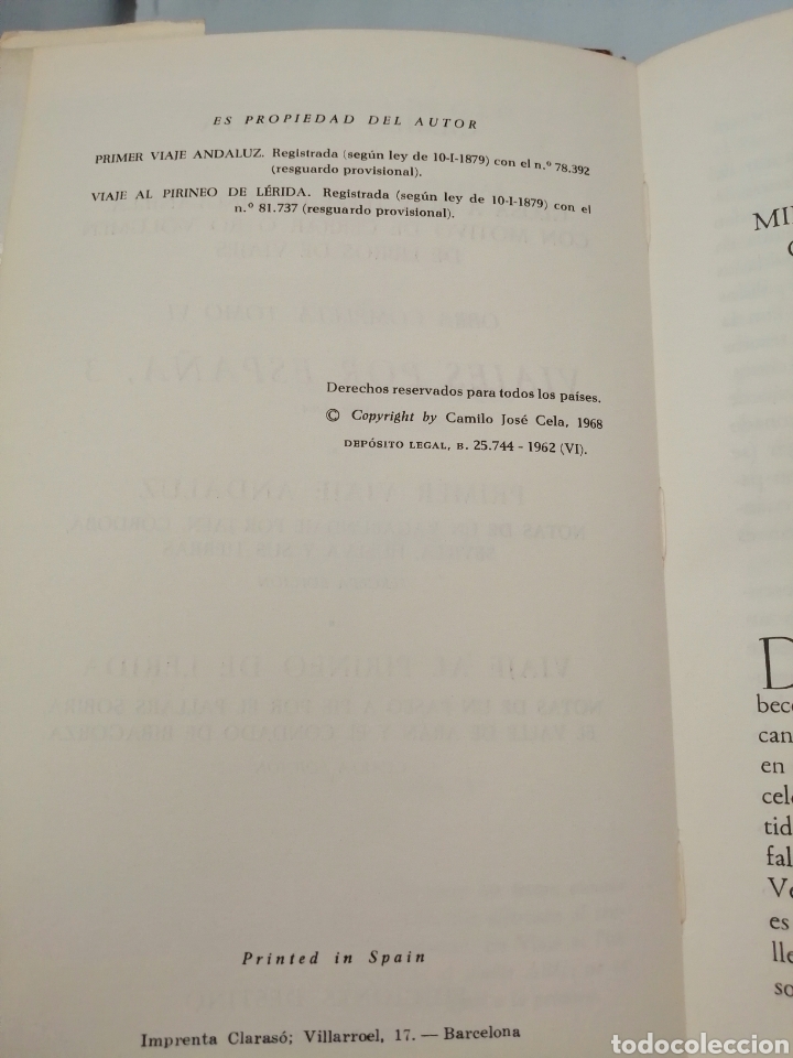 Libros de segunda mano: CAMILO JOS&Eacute; CELA. Obra completa Tomo 6 - Foto 5