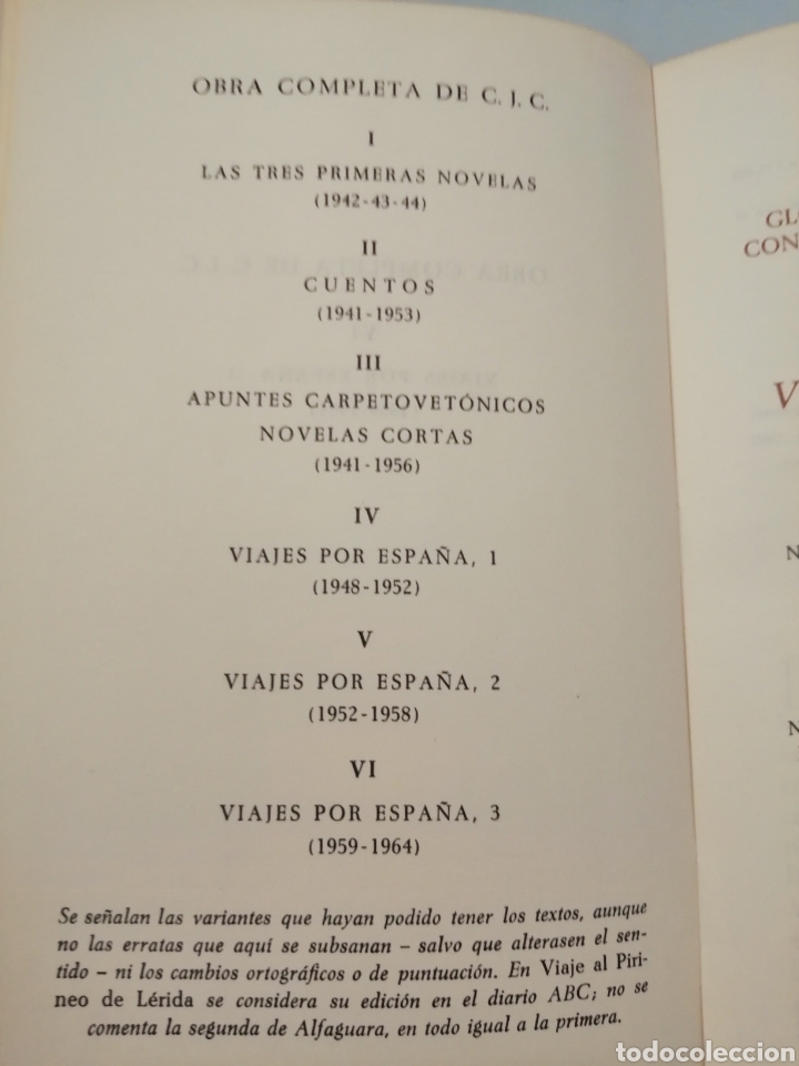 Libros de segunda mano: CAMILO JOS&Eacute; CELA. Obra completa Tomo 6 - Foto 6