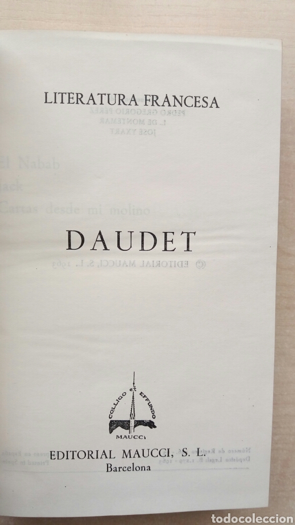 Libros de segunda mano: Obras Estelares Alphonse Daudet. Editorial Maucci, 1963. - Foto 6