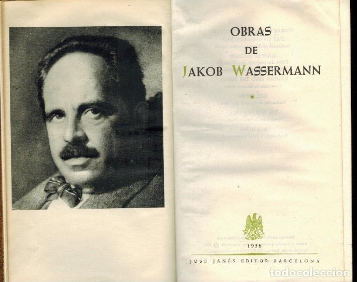 Libros de segunda mano: OBRAS (TOMO I) de JAKOB WASSERMAN - Foto 1