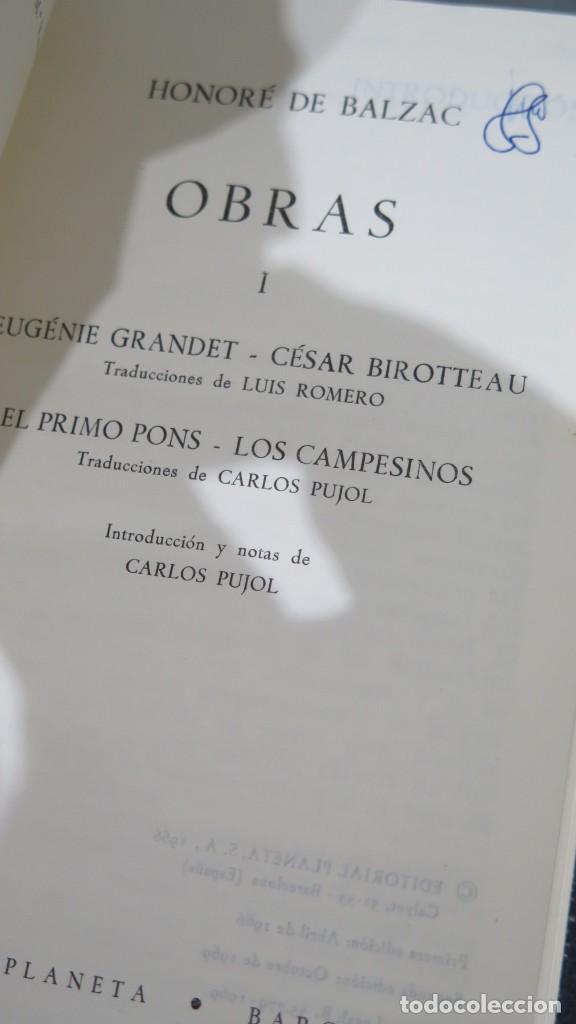 Libros de segunda mano: 1969.- OBRAS. BALZAC. PLANETA. TOMO I - Foto 2
