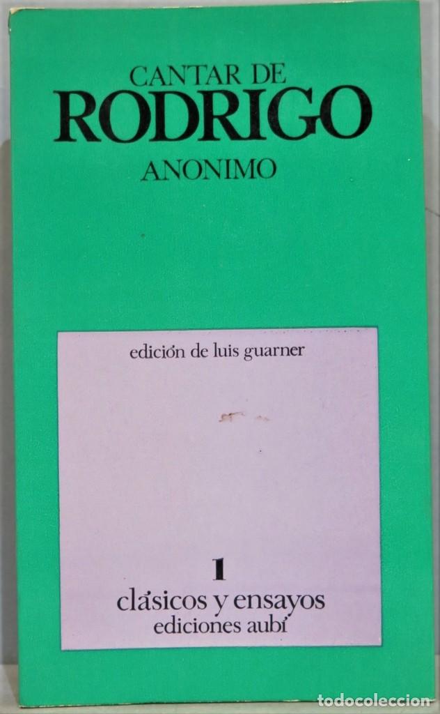 Libros de segunda mano: CANTAR DE RODRIGO. An&oacute;nimo - Foto 1
