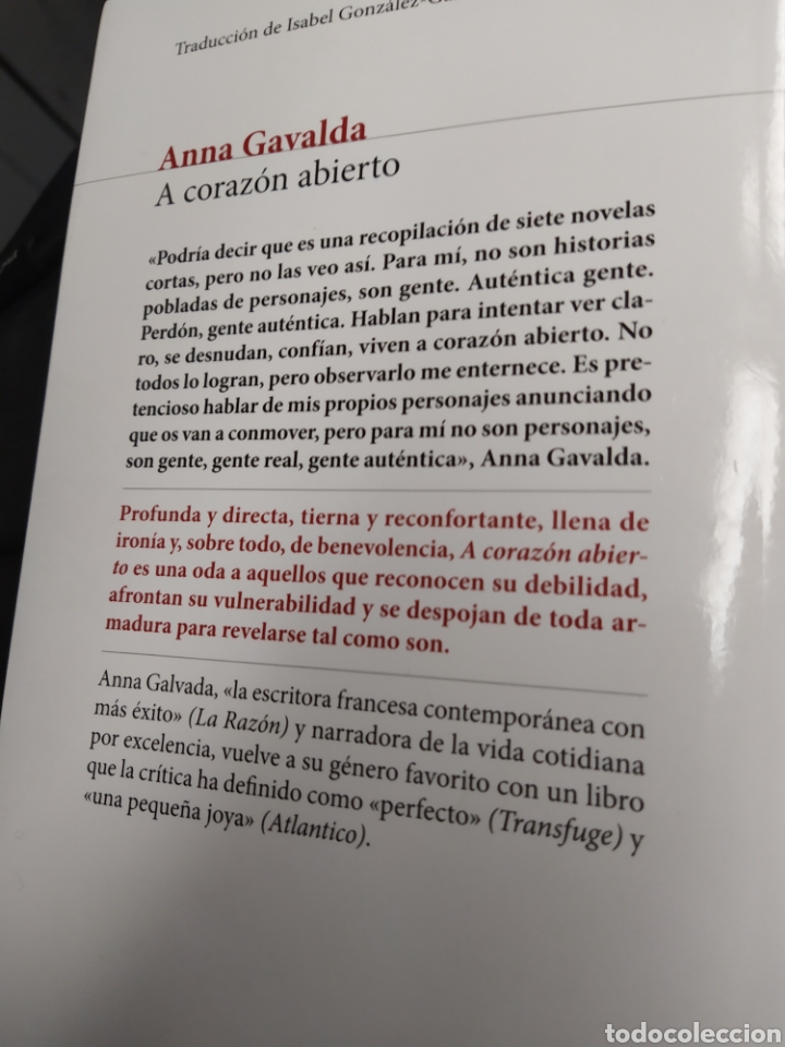 Libros de segunda mano: A coraz&oacute;n Abierto Anna Gavaldda - Foto 2