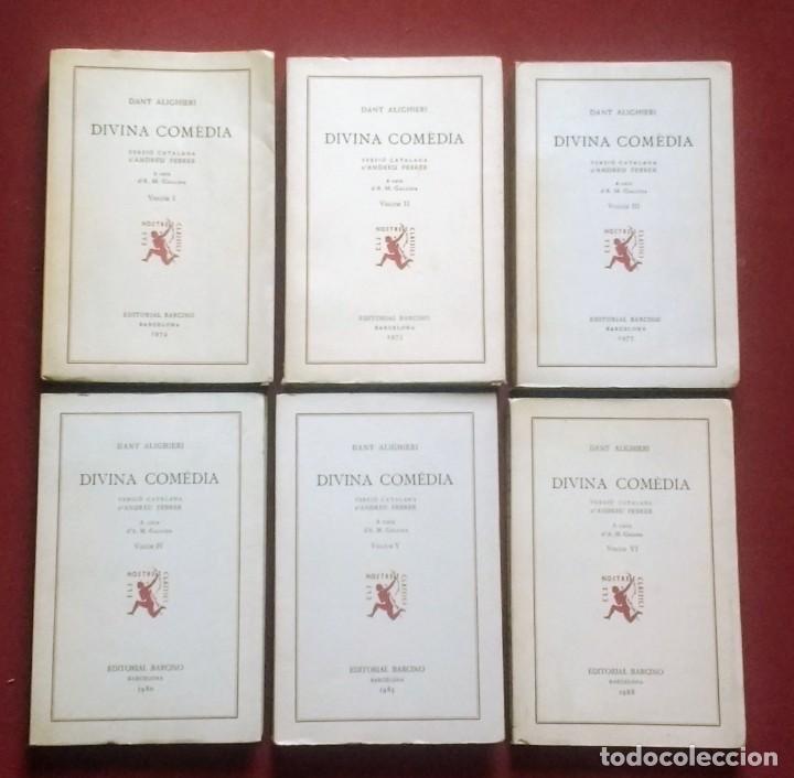 Libros de segunda mano: DIVINA COMEDIA - BARCINO - COMPLETA EN SIS VOLUMS. - Foto 1