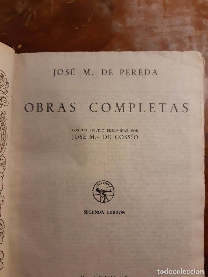 Libros de segunda mano: Pereda obras completas Aguilar 1940 - Foto 4