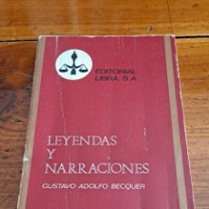Libros de segunda mano: LEYENDAS Y NARRACIONES GUSTAVO ADOLFO BECQUER, 1970. Lote 248125220