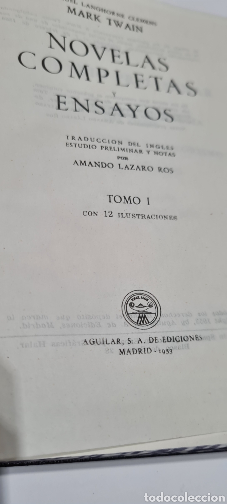 Libros de segunda mano: Mark Twain novelas completas tomos I y II - Foto 8