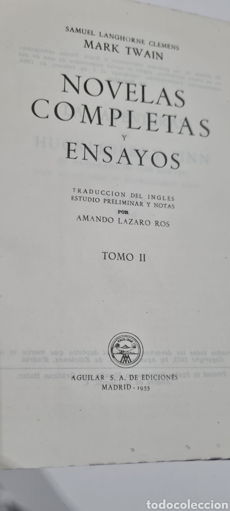 Libros de segunda mano: Mark Twain novelas completas tomos I y II - Foto 15