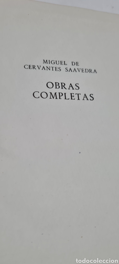 Libros de segunda mano: Miguel de Cervantes obras completas - Foto 4