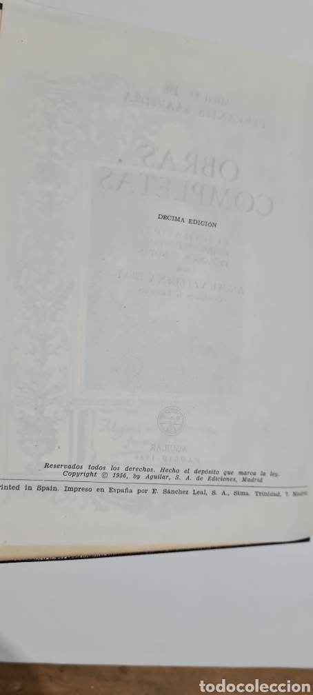 Libros de segunda mano: Miguel de Cervantes obras completas - Foto 7