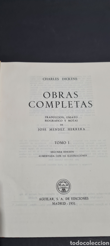 Libros de segunda mano: Colecci&oacute;n Charles Dickens obras completas 6 tomos - Foto 8