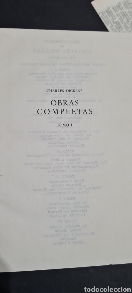 Libros de segunda mano: Colecci&oacute;n Charles Dickens obras completas 6 tomos - Foto 10