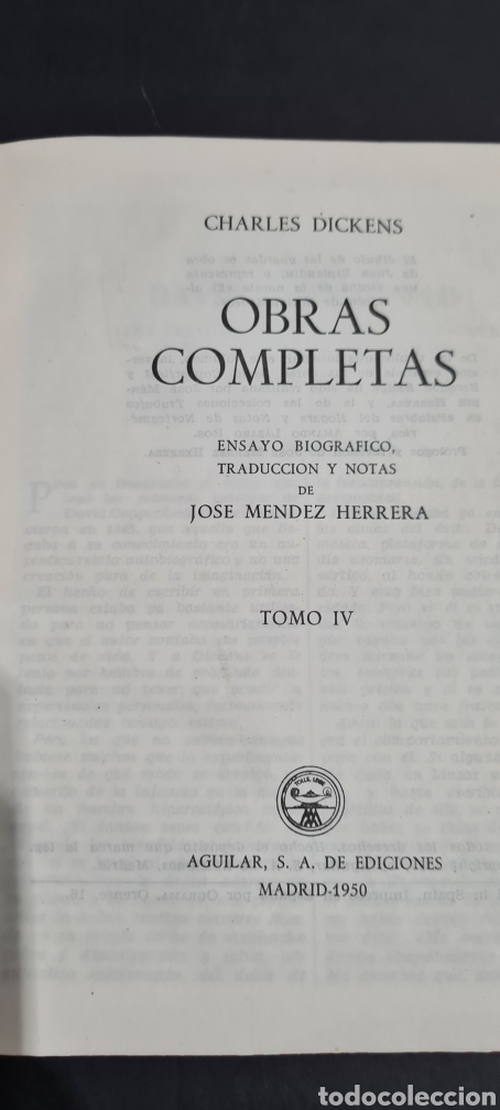 Libros de segunda mano: Colecci&oacute;n Charles Dickens obras completas 6 tomos - Foto 20