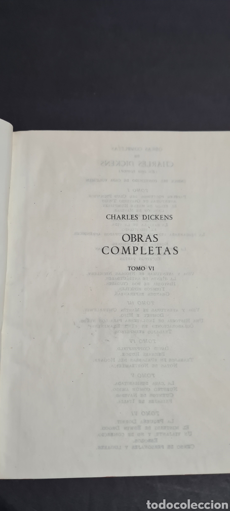 Libros de segunda mano: Colecci&oacute;n Charles Dickens obras completas 6 tomos - Foto 27