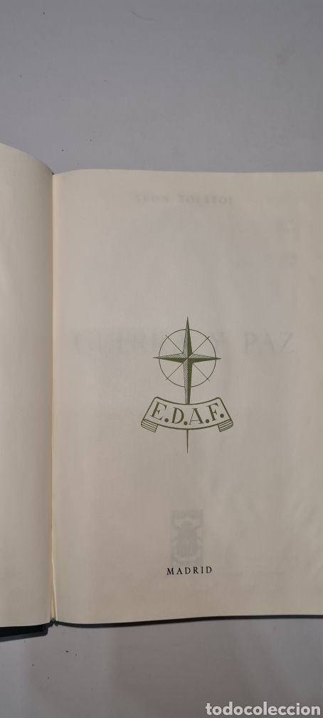 Libros de segunda mano: Guerra y paz Le&oacute;n Tolstoi EDAF - Foto 4