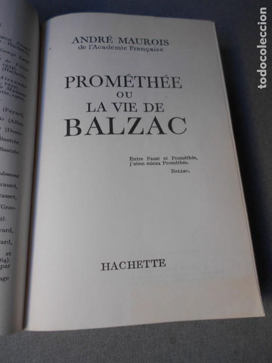 Libros de segunda mano: PROMETHEE OU LA VIE DE BALZAC - Foto 3