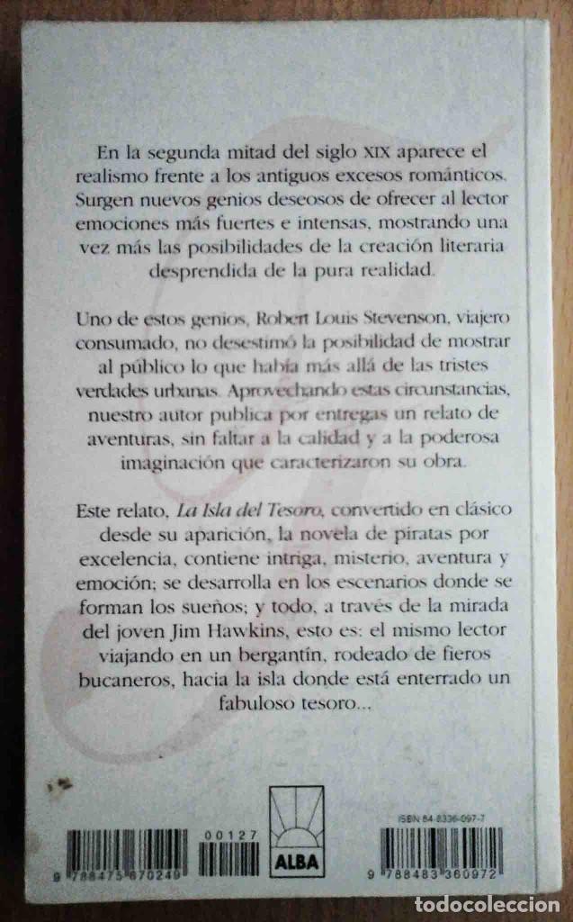 Libros de segunda mano: La isla del tesoro (Robert Louis Stevenson) Ed. Alba 1999 - Foto 2