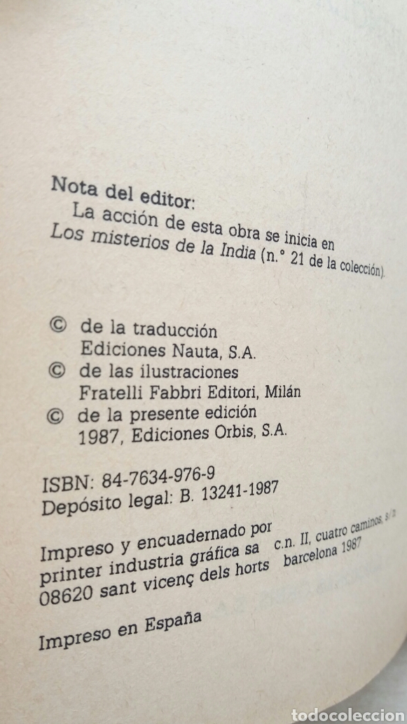 Libros de segunda mano: La jungla negra. Emilio Salgari. Orbis, Salgari 22, 1987. - Foto 6