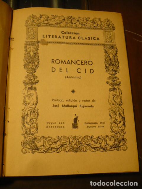 Libros de segunda mano: Romancero del Cid, An&oacute;nimo. - Foto 1