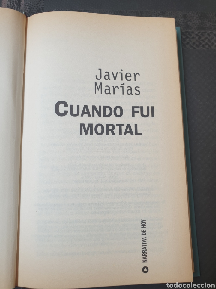 Libros de segunda mano: Cuando fui mortal - Javier marias - Foto 5