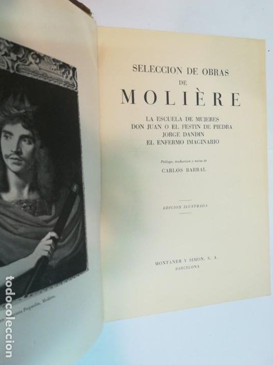 Libros de segunda mano: MOLIERE Selecci&oacute;n de obras de Moli&eacute;re SA3450 - Foto 2